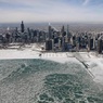 Полярный циклон превратил Чикаго в «ледяное царство»