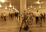 В Московском метро прошел поздравительный флешмоб (ВИДЕО)
