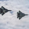 Опубликовано видео полета российского "борта номер один" в сопровождении шести Су-57