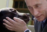 Олланду на Рождество подарили "собаку Путина" (ФОТО)