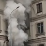 В жилом доме в центре Москвы из-за пожара обрушилась шахта лифта