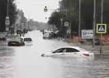 Дорогу к аэропорту Шереметьево затопило