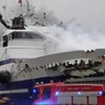 В норвежском порту загорелось российское судно