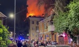 В Ростове-на-Дону загорелся многоэтажный дом из-за падения беспилотника