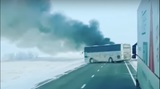Названа предварительная причина возгорания автобуса в Казахстане