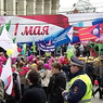 На шествие профсоюзов на Красную площадь вышло 80 тыс человек