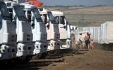 Российская помощь прибыла в Луганск и Донецк