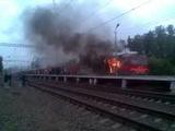 В Подмосковье загорелась электричка на Горьковском направлении